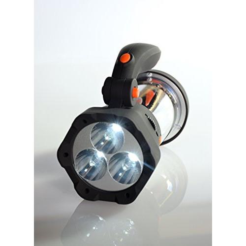 Ivation Hand Crank Camping Lantern w/ Flashlight, SOS Siren, Radio & Charger