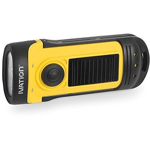 bulk meco hand cranking solar powered rechargeable flashlight Solar & Hand Crank Rechargeable Flashlight