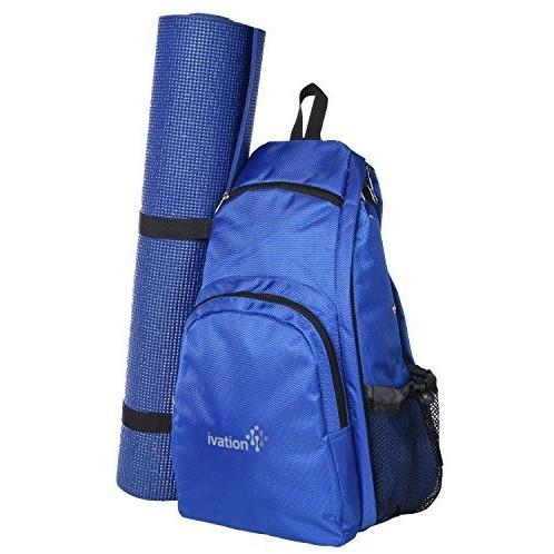 backpack for traveling with yoga mat Yoga Mat Backpack Multi Purpose Crossbody Sling – Ivation Products