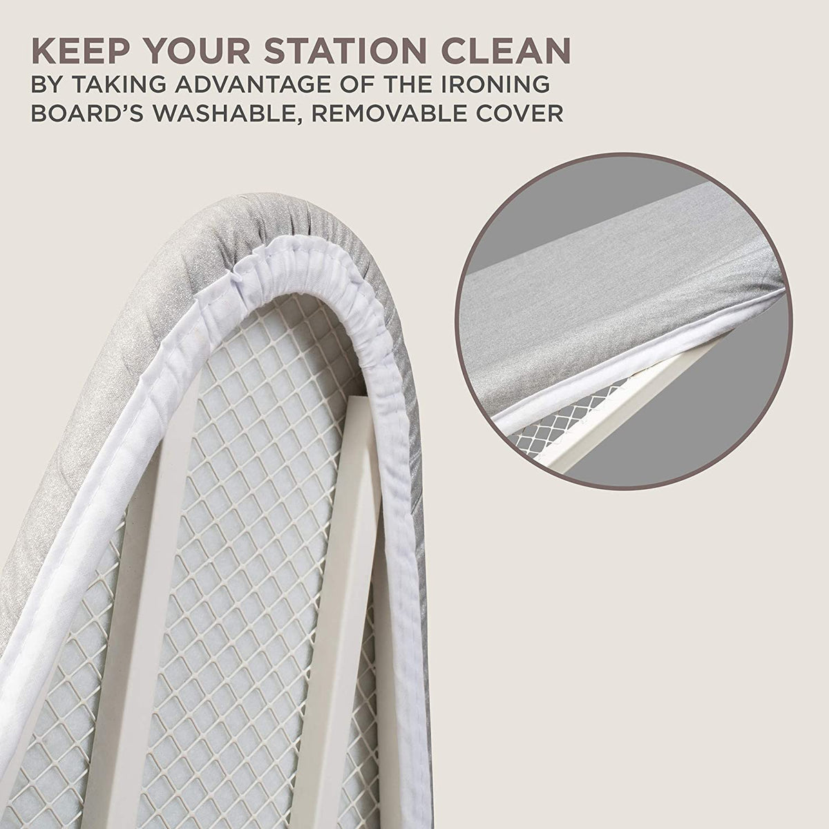 Ivation Ironing Board, Wall Mounted Ironing Board W/Farmhouse