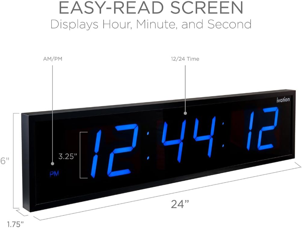 Ivation Wall Clock - Thumbnail 2