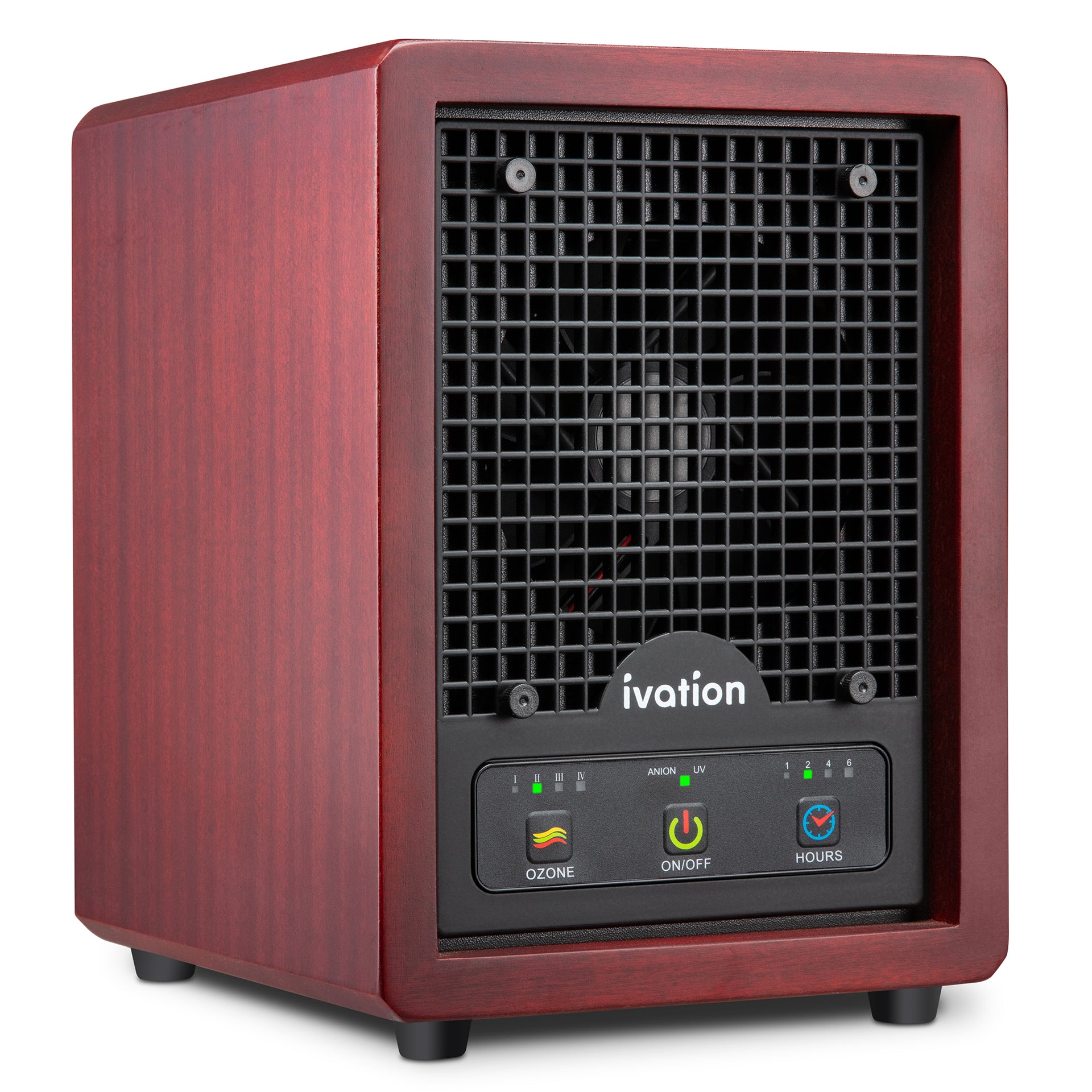 Ivation 5-in-1 Air Purifier & Ozone Generator, Ionizer, 2 UV Lights, Large Room, 3,500 Sq Ft, Black