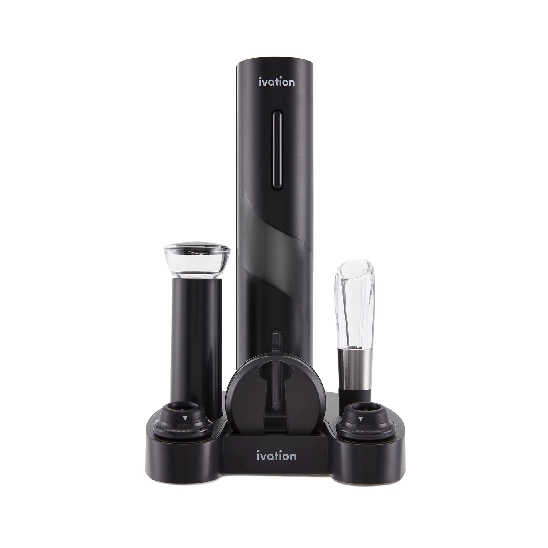 Ivation 7-Piece Wine Gift Set, Wine Set with Electric Wine Opener, Wine Aerator Pourer and More