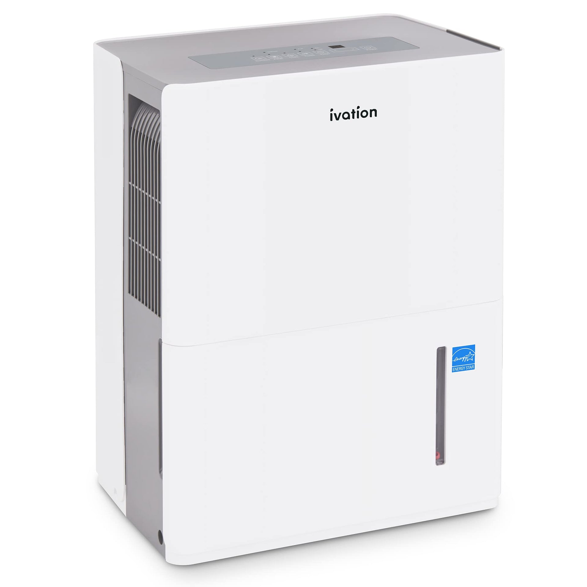 Ivation 1,500 Sq. Ft Energy Star Dehumidifier with Hose Connector, Humidity Control & Auto Shutoff