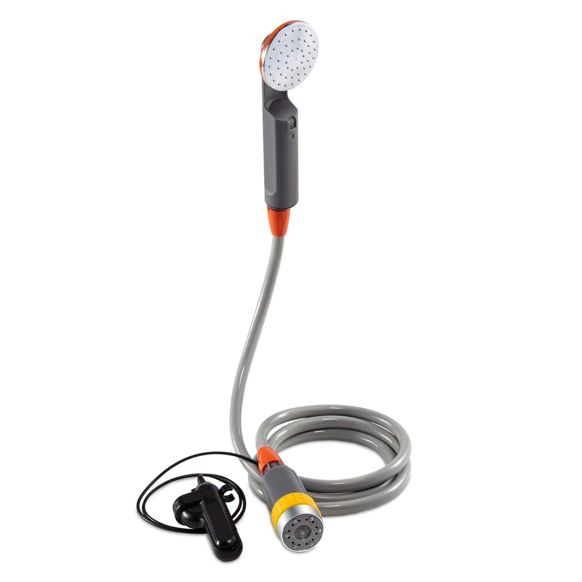 Ivation Portable Camping Shower , Hands-Free Rechargeable Camping Showerhead with Pump & 6 Ft Hose