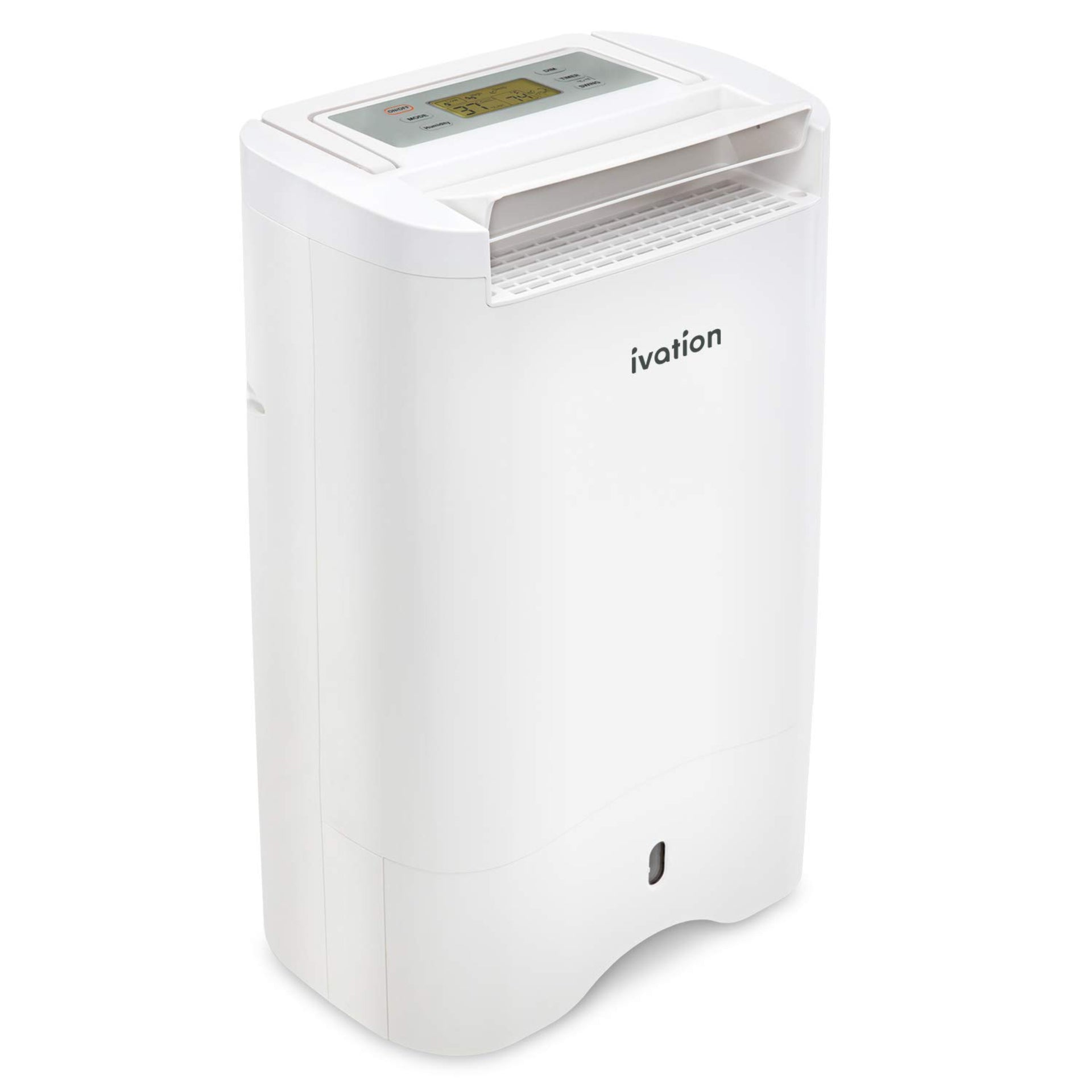 Ivation 19 Pint Small-Area Desiccant Dehumidifier with Drain Hose for Spaces Up to 410 Sq Ft