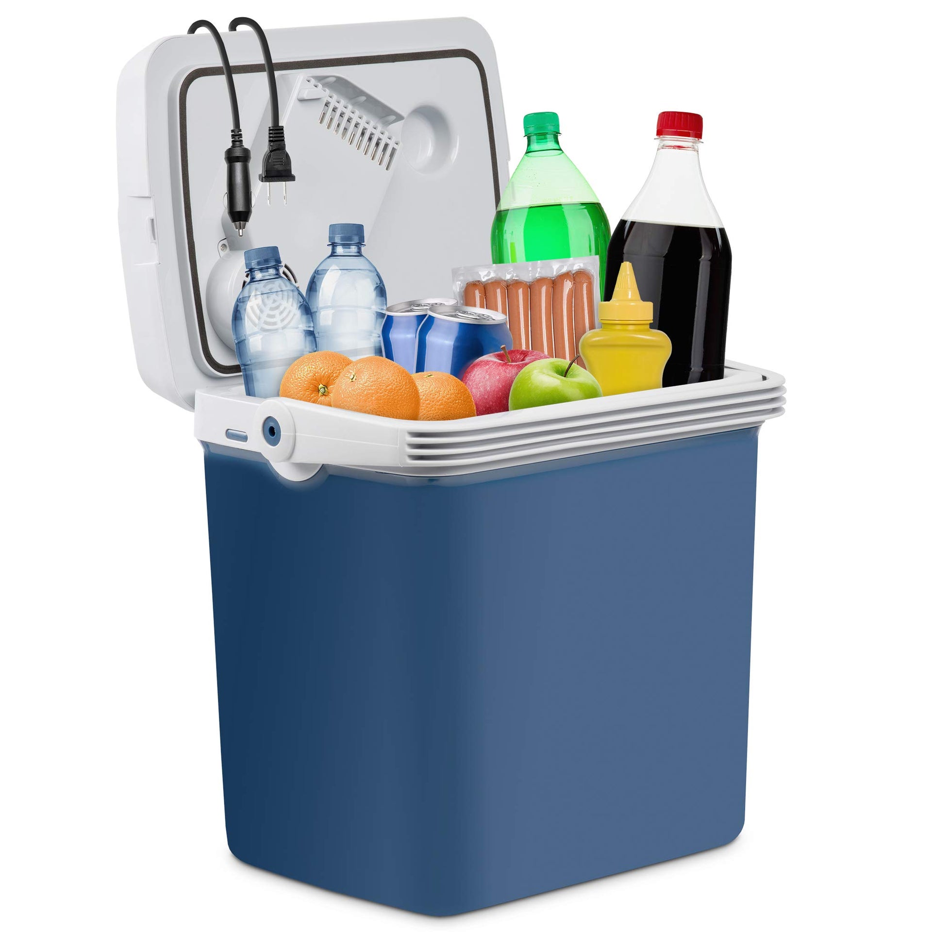 Ivation Electric Cooler & Warmer, 25L Portable Thermoelectric 12 Volt Cooler with Handle