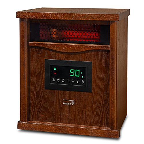 Ivation 1,500 Watt Infrared Quartz Electric Space Heater