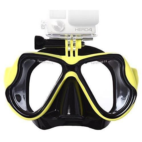 Ivation Diving Mask w/ GoPro Mount for Superior Fit & Visibility