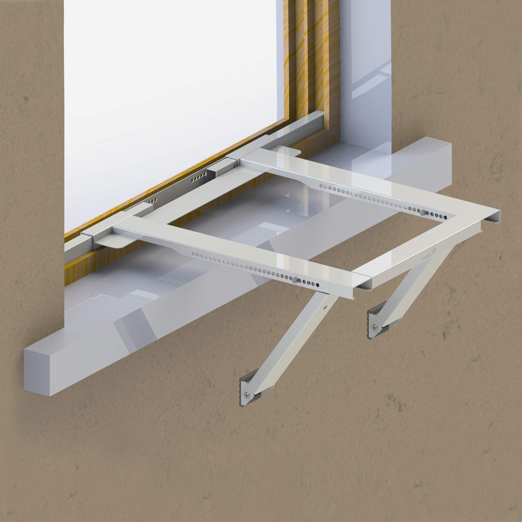 Ivation Air Conditioner Window Support Bracket, Universal Window AC Mo