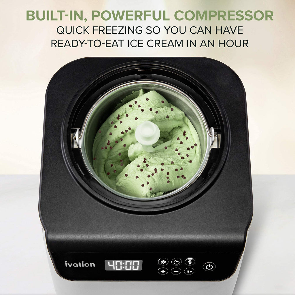 ivation automatic ice cream maker machine