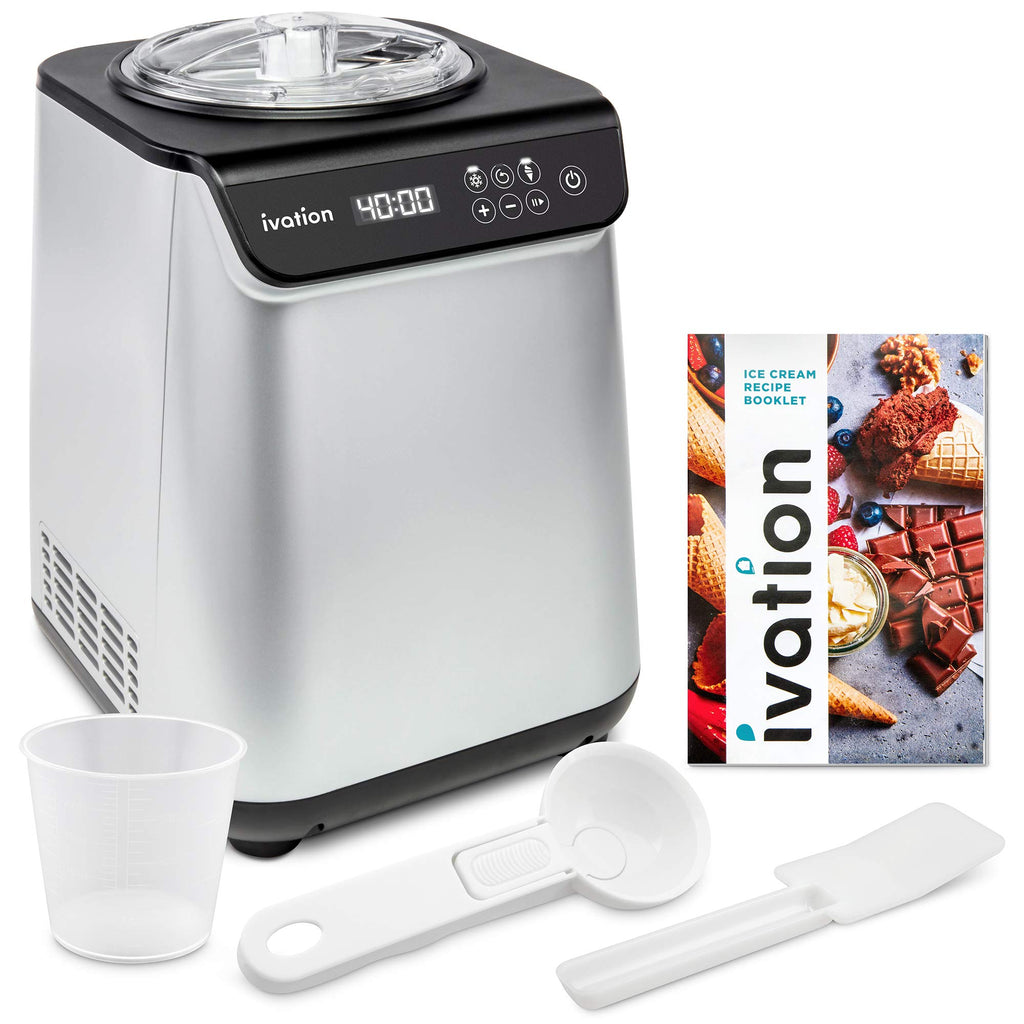 Ivation 1.2 Qt Automatic Ice Cream Maker Machine & Gelato Maker with B