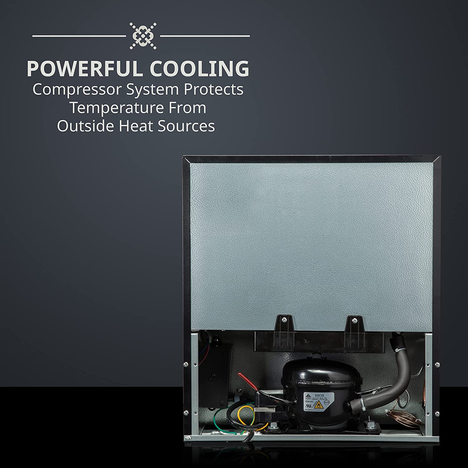 Ivation 12 Bottle Compressor Wine Refrigerator, Cube Wine Cooler with