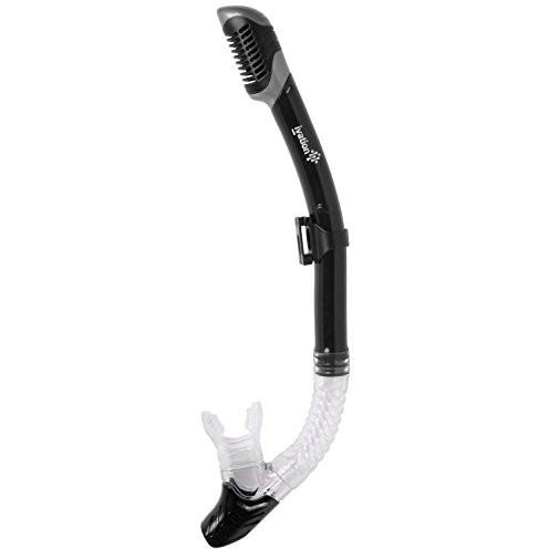 Ivation Dry Snorkel - w/ Purge Valve & Removable Mask Strap Clip