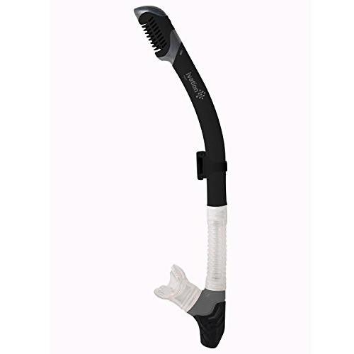 Ivation Dry Snorkel - w/ Purge Valve & Removable Mask Strap Clip