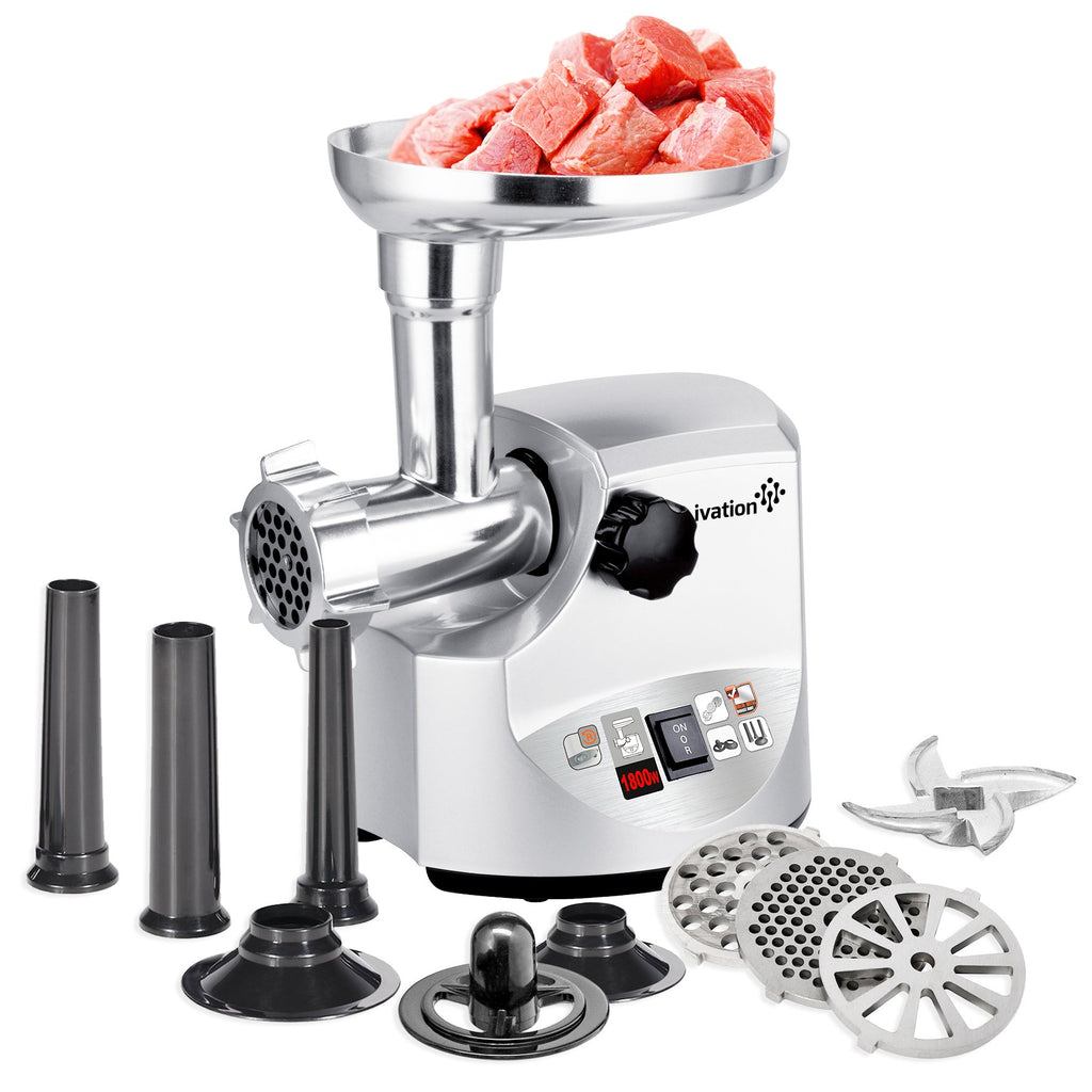 Ivation Electric Stainless Steel Meat Grinder Mincer