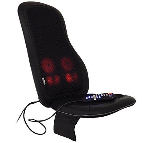Ivation Shiatsu Massage Chair Vibration Seat w/ Heat