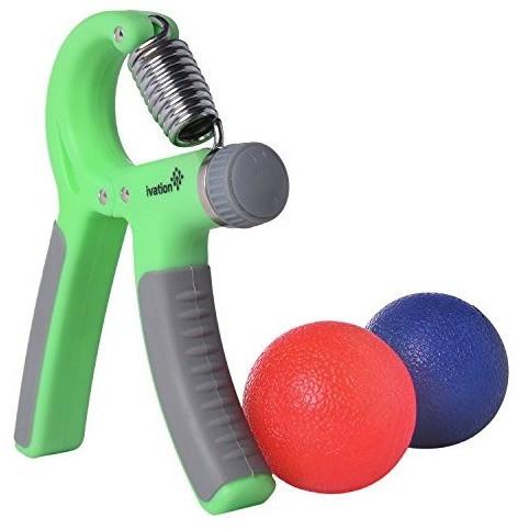 Ivation Adjustable Hand Gripper Exerciser Forearm Strengthener Exercise Set