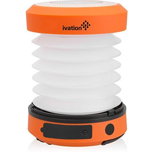 Ivation Solar Led Camping Lantern Collapsible & Rainproof