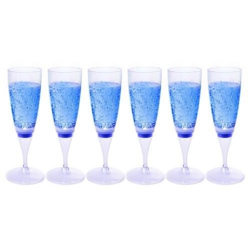Ivation Ivation LED Waterproof Light-Up Champagne Flute Cups