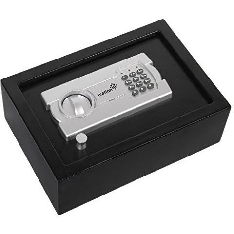 Ivation Electronic Gun Drawer Safe W/Full-Digit Keypad & Override Keys