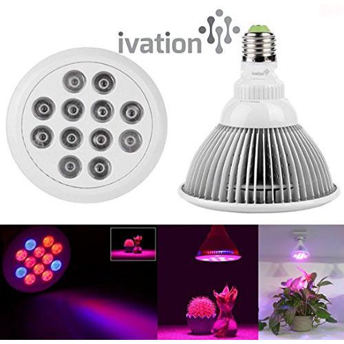 Ivation Led Plant Grow Light Bulb For Hydroponic Greenhouse Plants