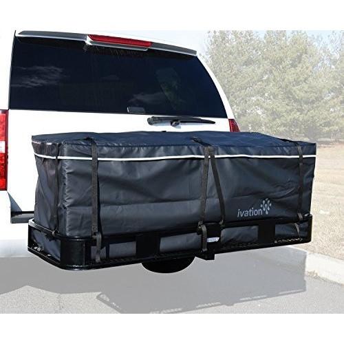 Ivation Waterproof Large Hitch Tray Cargo carrier bag + Storage Bag