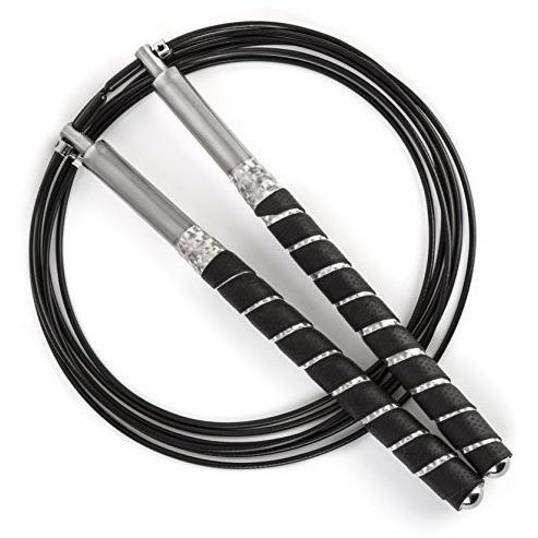 Ivation Jump Skipping Rope Fast Speed Cable Adjustable For Cardio Exercise