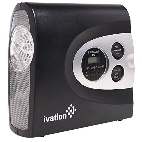 Ivation Digital Tire Inflator - Electric 12V DC Portable Auto Air Compressor