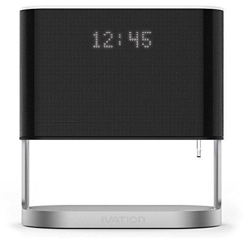 Ivation Bedside Lamp w/ Alarm Clock And Usb Charger Port