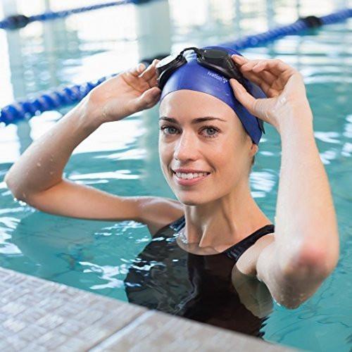 Ivation Silicone Solid Swimming Cap