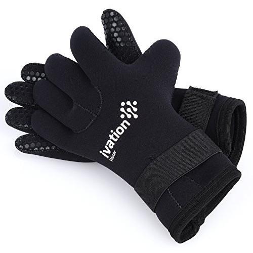 Ivation Wetsuit 3Mm Diving Premium Neoprene Five Finger Diving Gloves
