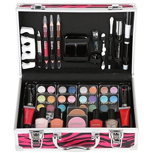 Ivation Ivation Carry All Makeup Train Case - Red Zebra