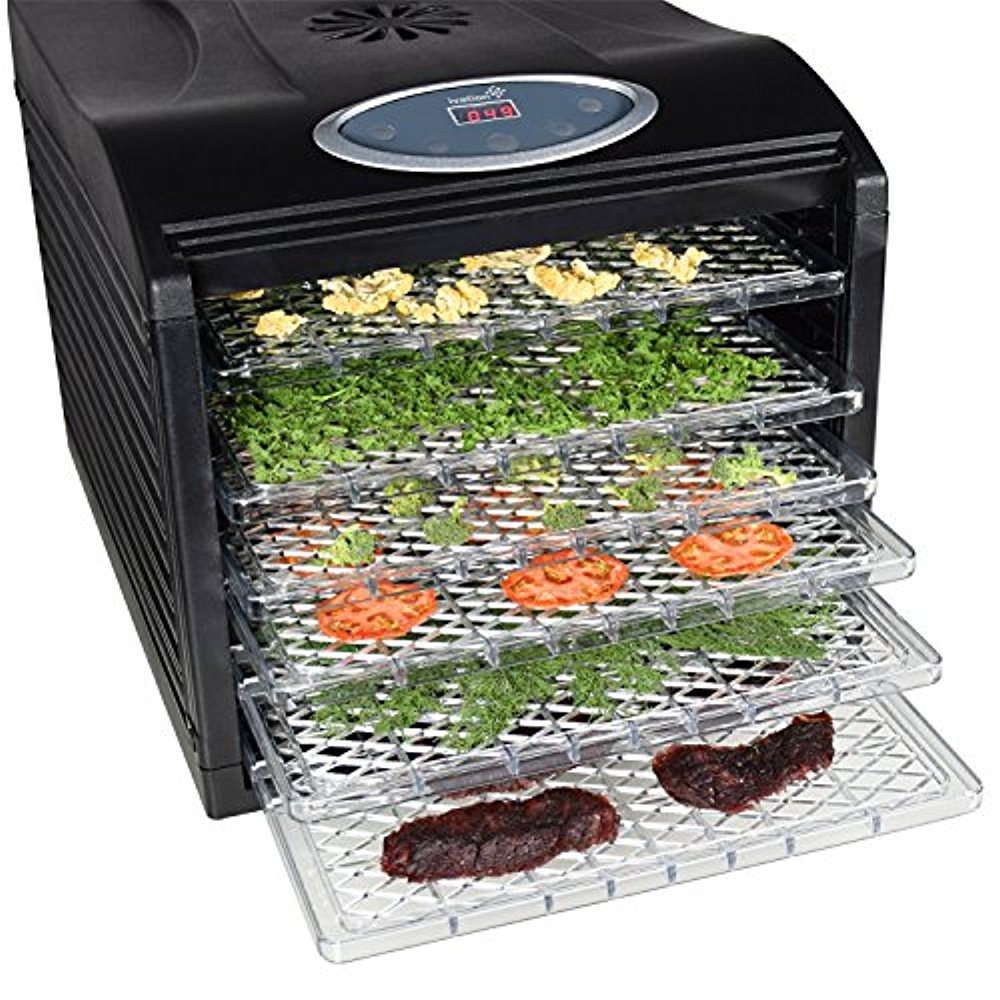 Electric 400W Food Dehydrator Preserver Fruit Vegetable Dryer Jerky Maker 5  Tray
