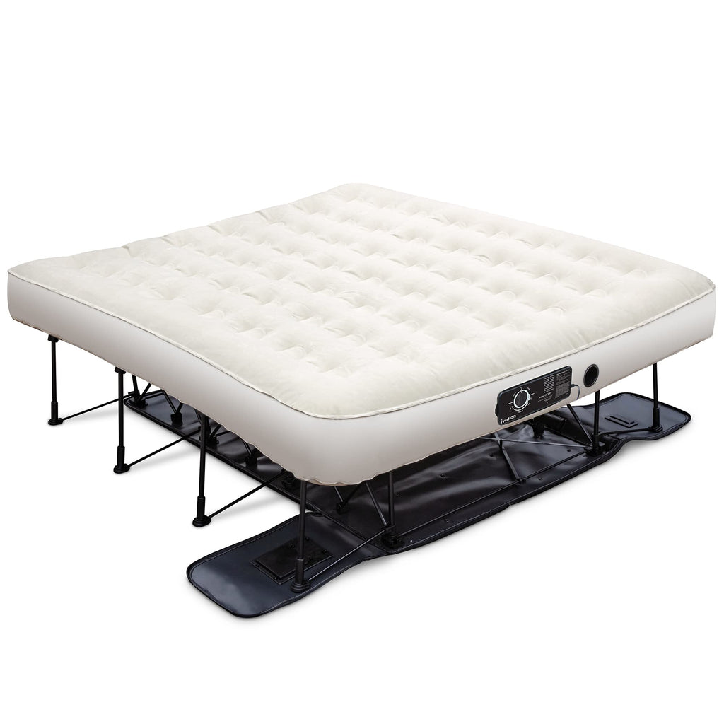 Ivation EZ-Bed Air Mattress, King Air Mattress with Built In Pump & Deflate Defender