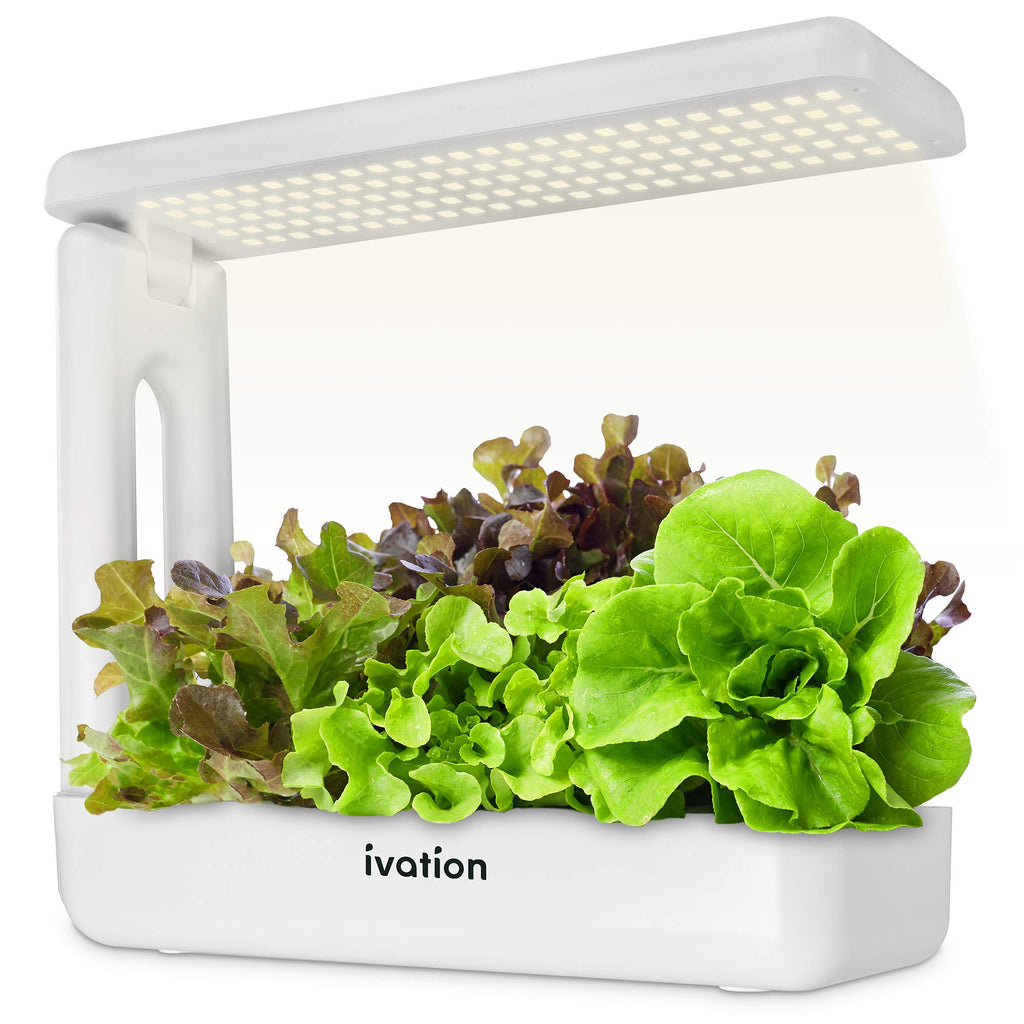 Ivation 11-Pod Hydroponics Growing System, Indoor Gardening System with LED Grow Light & Accessories