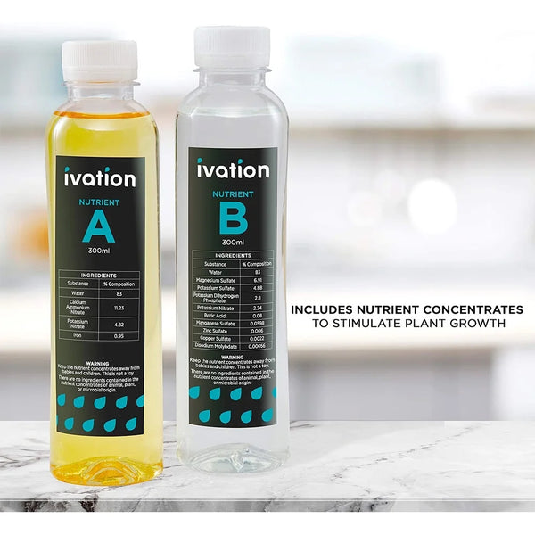 Ivation Nutricance A&B for IVAHG20 Infdoor Herb Grower