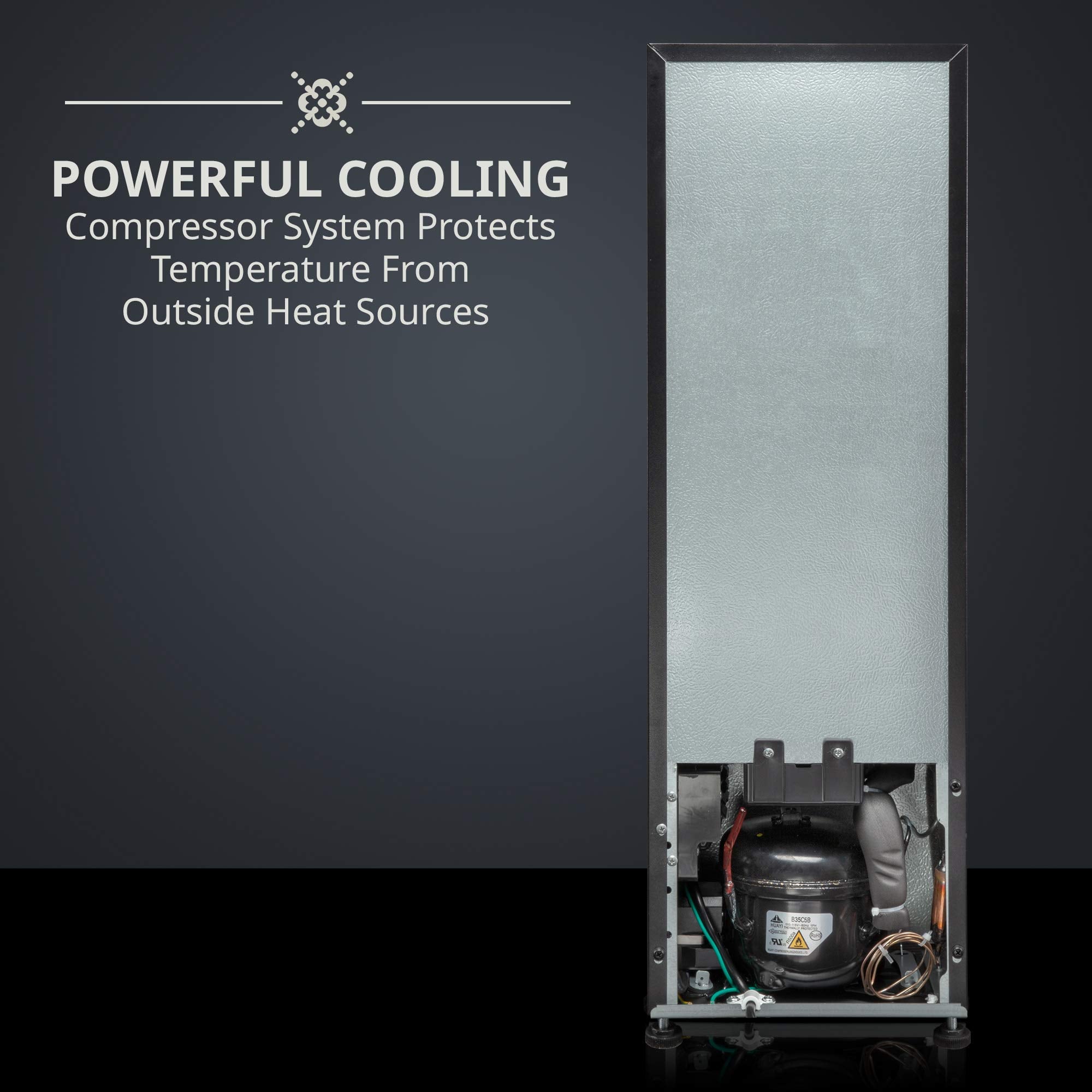 Ivation 12 Bottle Compressor Wine Refrigerator, Freestanding Wine Cool