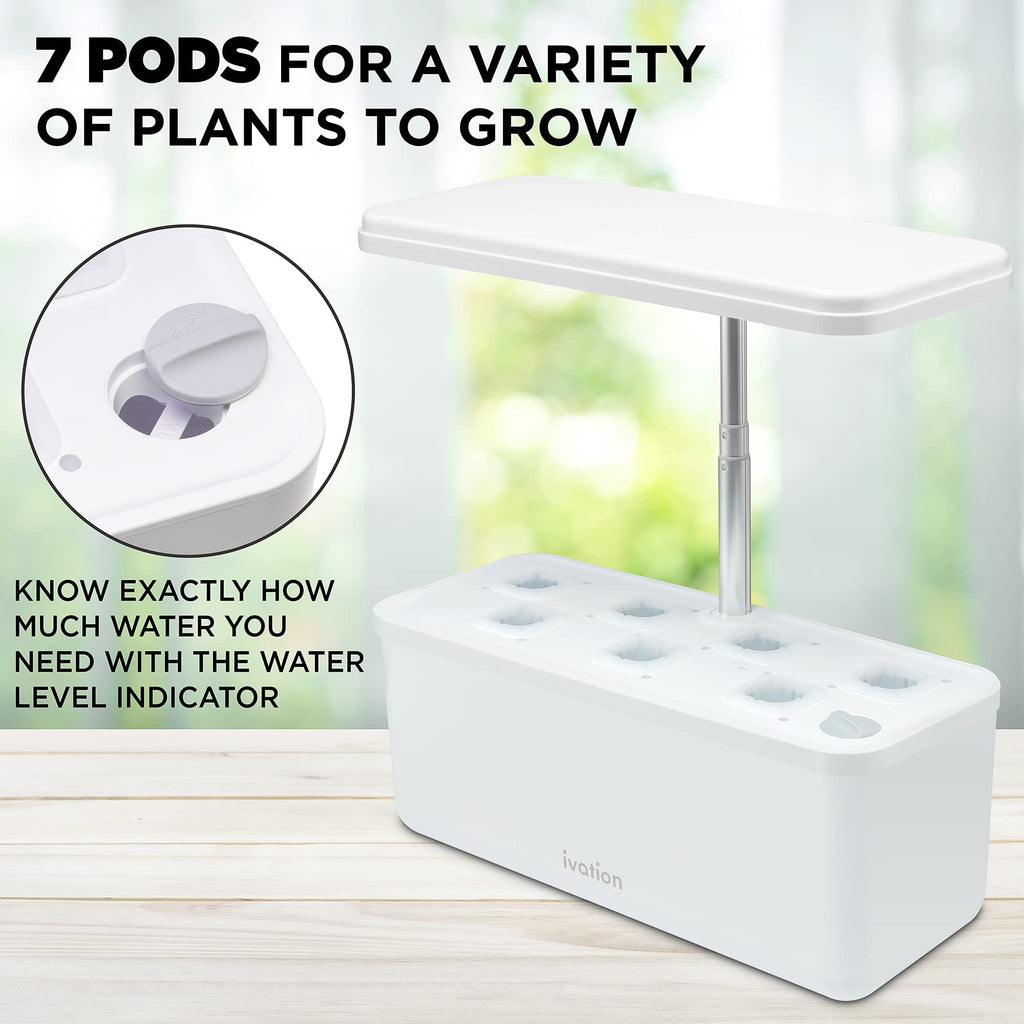 indoor plant machine Ivation 7-Pod Hydroponics Growing System, Indoor Gardening System with – Ivation Products