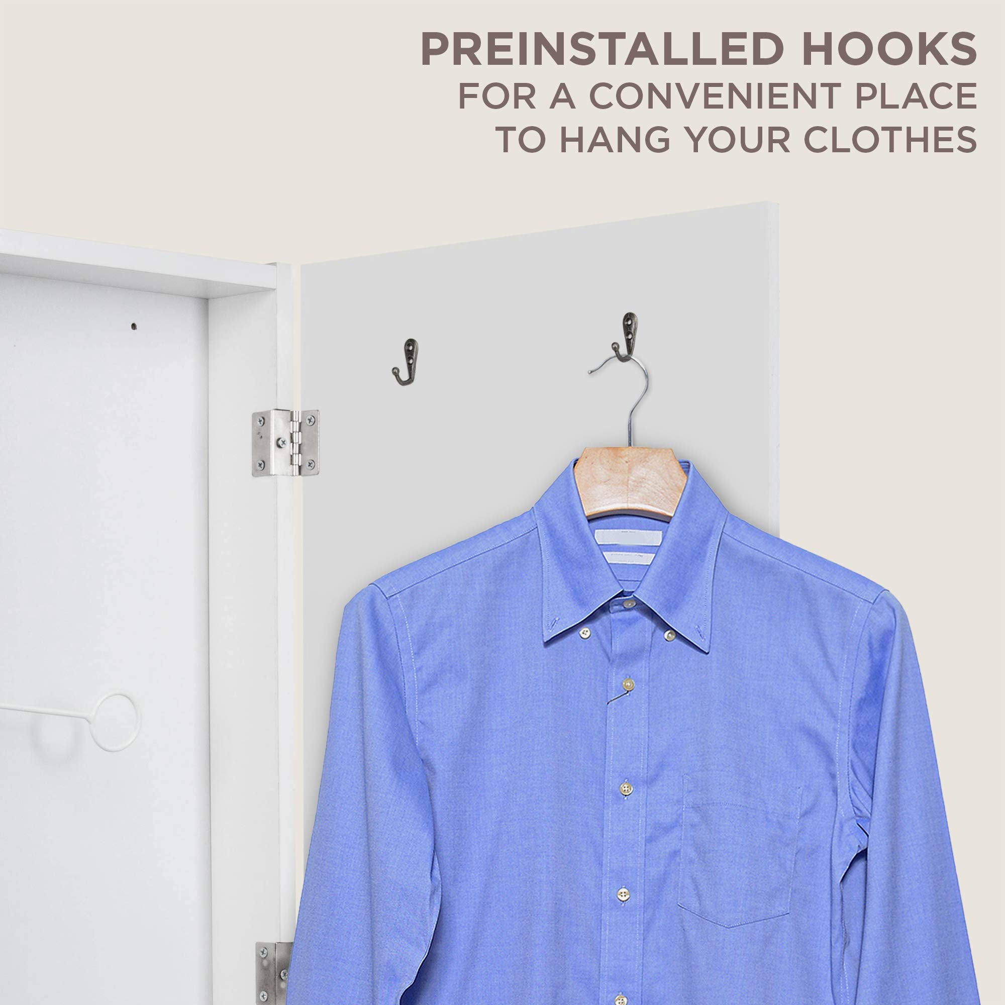 Ivation Ironing Board, Wall Mounted Ironing Board W/Right Side