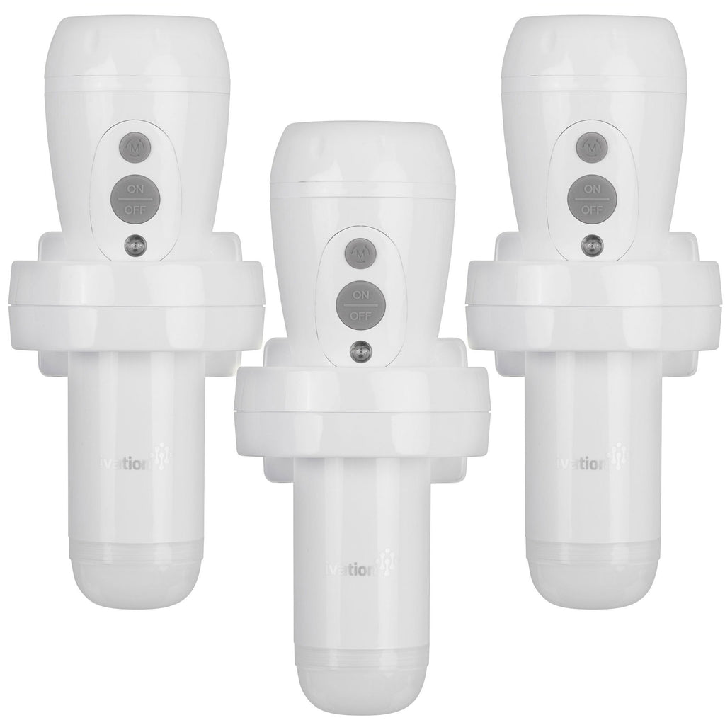 Ivation Emergency Lights for Home - Handheld Rechargeable Power Failure Night Light - 3 Pack