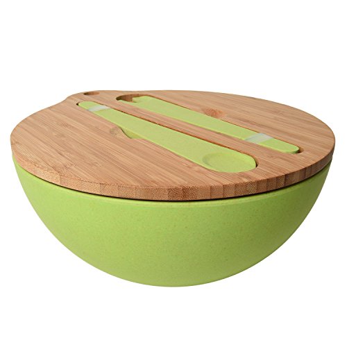 Ivation Bamboo Salad Bowl Set