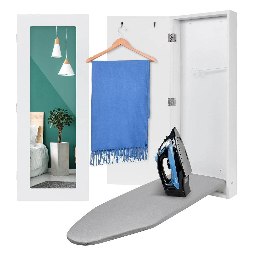 Ivation Ironing Board, Wall Mounted Ironing Board W/Left Side